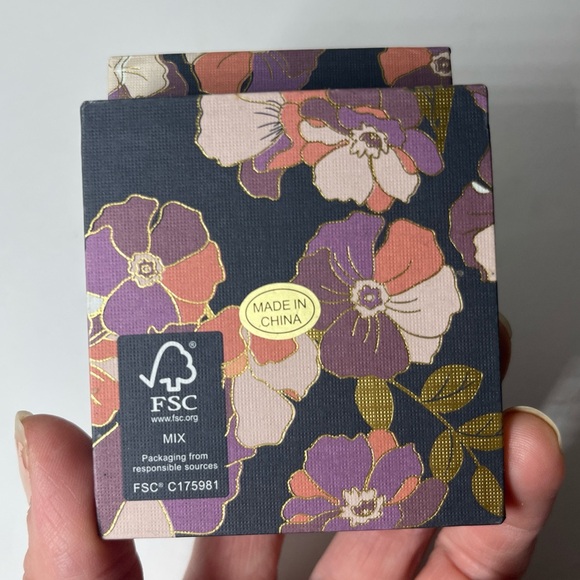 RACHEL ASHWELL, STERLING SILVER WITH CUBIC ZIRCONIA 3 STUD EARRINGS, GOLD COLOR - Picture 3 of 3